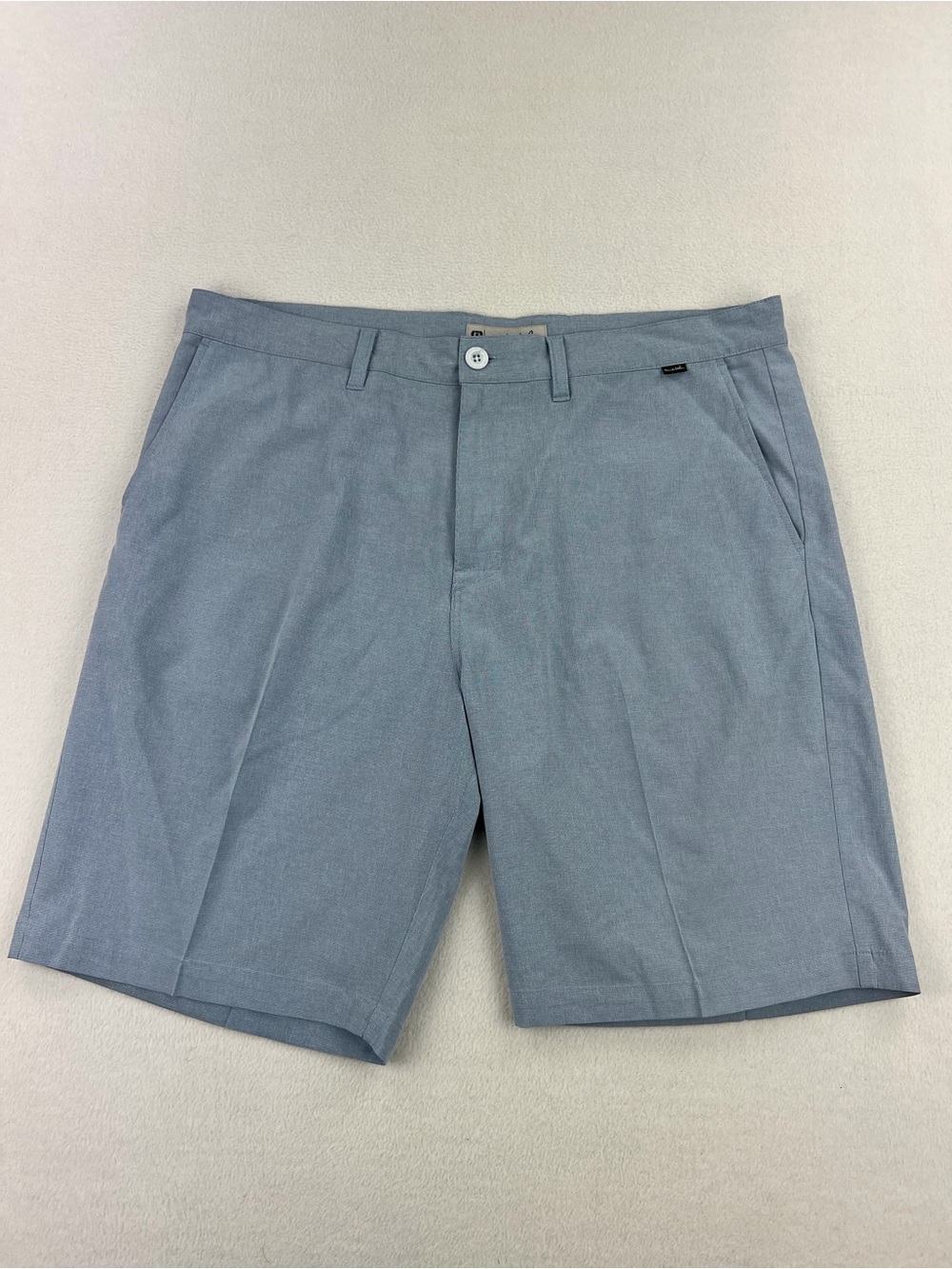 Travis Mathew Mens Light Blue Performance Outdoor Golf Shorts 9.5” Inseam Sz 38